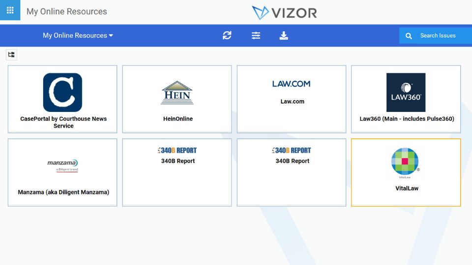 VIZOR Request Digital Resources