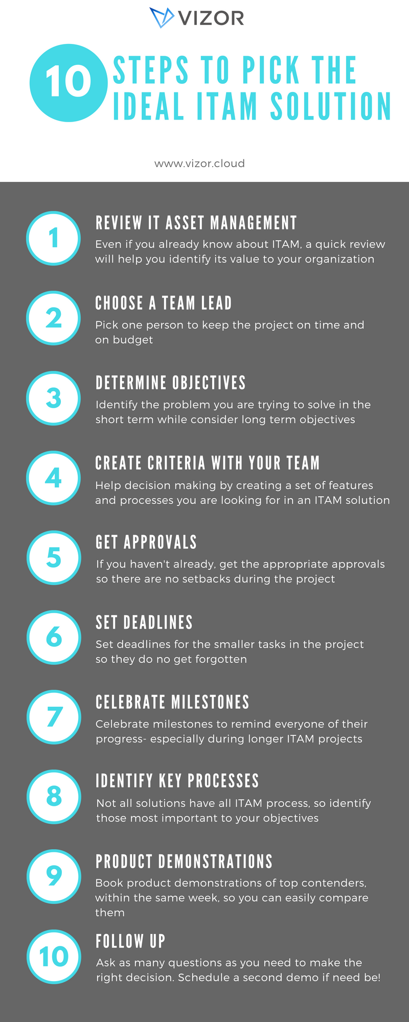 10 steps to pick the ideal ITAM solution 