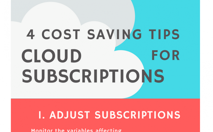 4 Cost Saving Tips for Cloud Subscriptions – Infographic