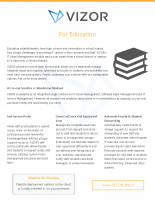 Features in VIZOR that benefit IT in Education