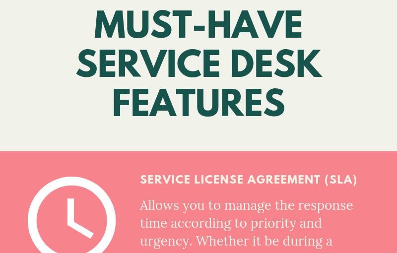 Must-Have Service Desk Features – Infographic