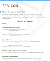 ROI – IT Asset Management