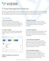 IT Asset Management Features – VIZOR