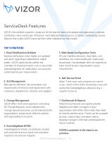 ServiceDesk Features – VIZOR