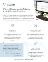 VIZOR IT Asset Management & Ticketing for Schools