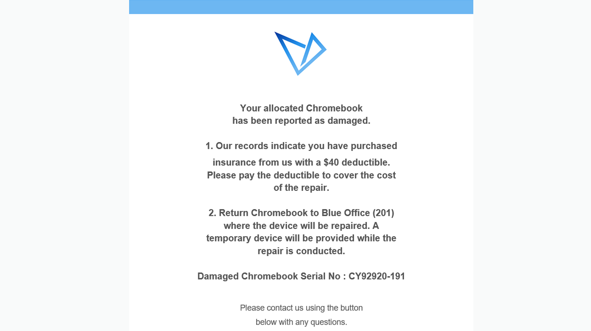 Manage Chromebook Repairs