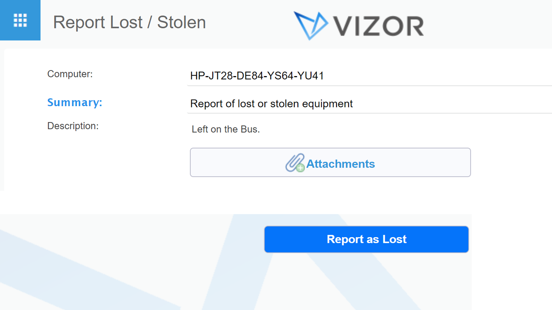 Report Chromebook as Lost or Stolen