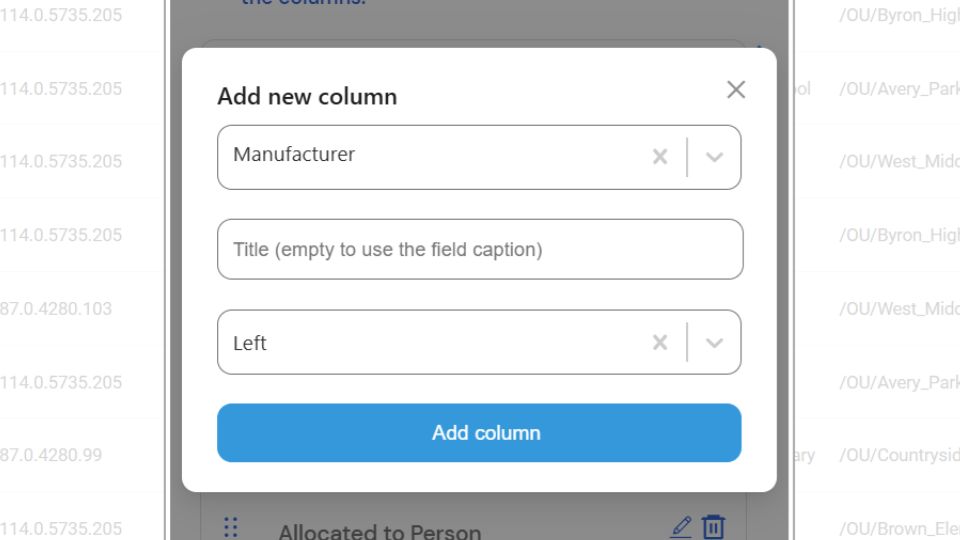 Summary List Improvements 