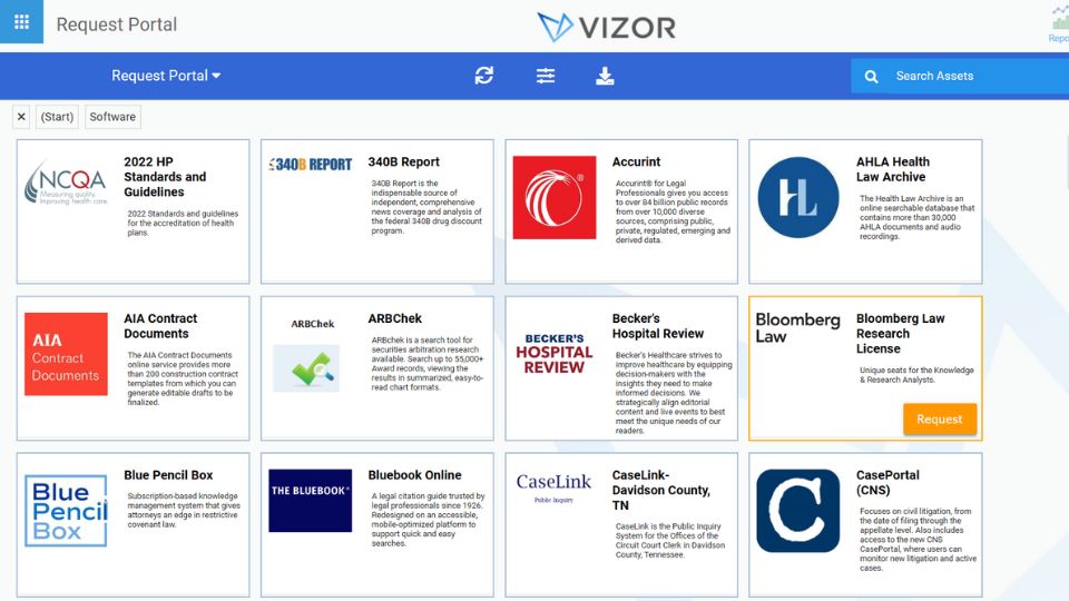 VIZOR My Legal Resources Portal
