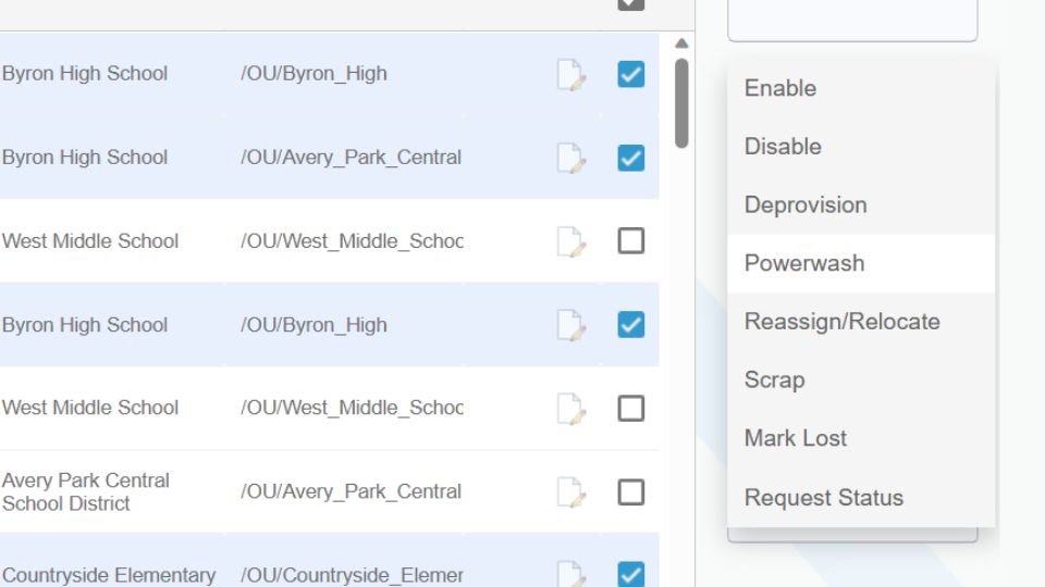 Bulk update Chromebook metadata