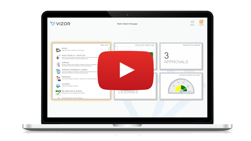 VIZOR Assets — solution logicielle VIZOR de gestion du matériel informatique  (ITAM IT)
